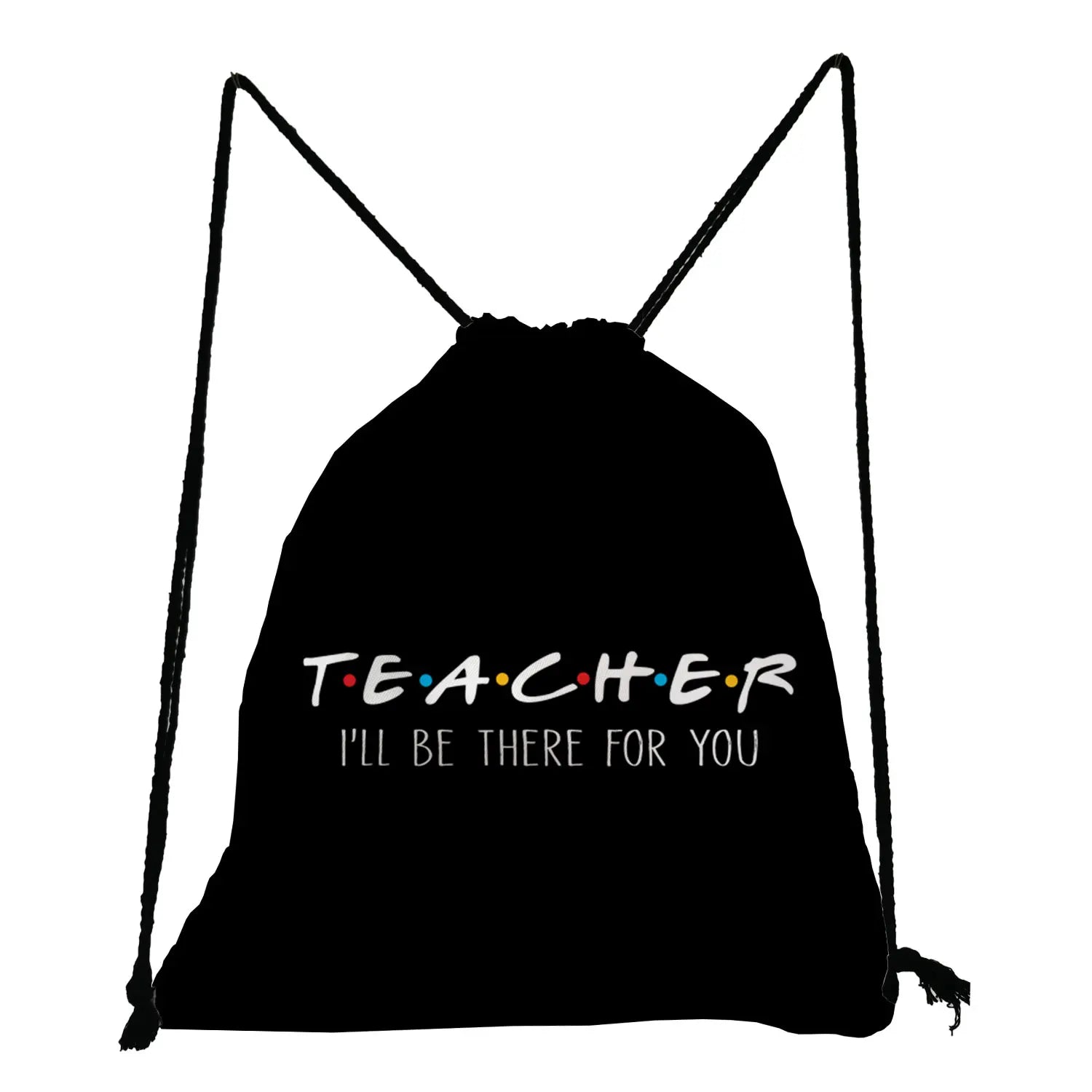 Teacher is My Superhero Drawstring Backpack for Students