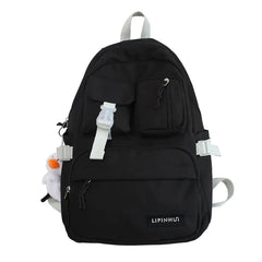 Teenage Girl Schoolbag Women Neutral Backpack High School Students