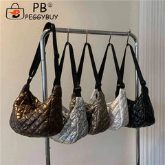 Quilted Rhombus Pattern Top-handle Bag for Women