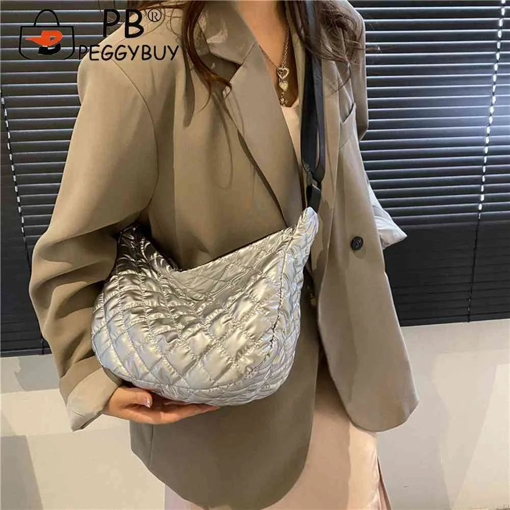 Quilted Rhombus Pattern Top-handle Bag for Women