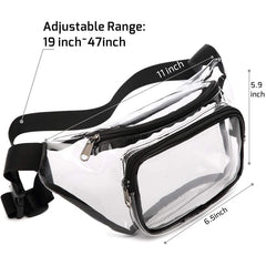 Transparent Waterproof Waist Bag for Men Women, Travel Beach Concerts
