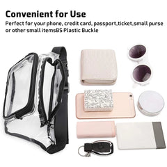 Transparent Waterproof Waist Bag for Men Women, Travel Beach Concerts