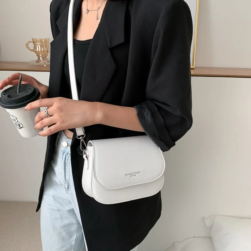 Women's Solid Wild Flap Shoulder Bag Lady Small Handbags