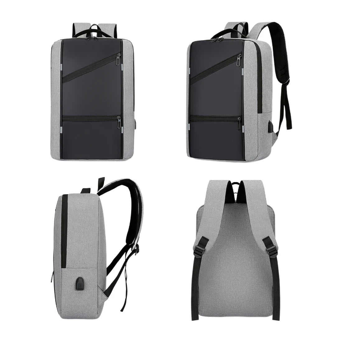 USB Charging Men's Backpack Waterproof Business Laptop Rucksack