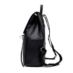 Trendy Solid Nylon Women's Backpack - Large Capacity School Bag