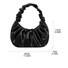 Pleated Cloud Bag Handbag for Graduation