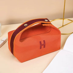 Waterproof Canvas Makeup Pouch Cosmetic Bag Women Makeup Organizer Toiletry Bag
