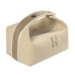 Waterproof Canvas Makeup Pouch Cosmetic Bag Women Makeup Organizer Toiletry Bag