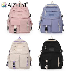 Women Backpack Contrast Backpacks Travel Rucksack Bag for Student Girl