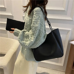 Women Bucket Shoulder Bags Retro Tote Bags Large Capacity Handbags