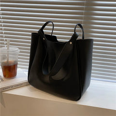 Women Bucket Shoulder Bags Retro Tote Bags Large Capacity Handbags