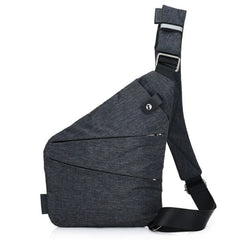 Women Canvas Chest Bag Messenger Bag Crossbody Bag Anti Theft Shoulder Bag