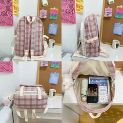 Women College Student Schoolbag Waterproof Teenage Girls Bag Female Travel