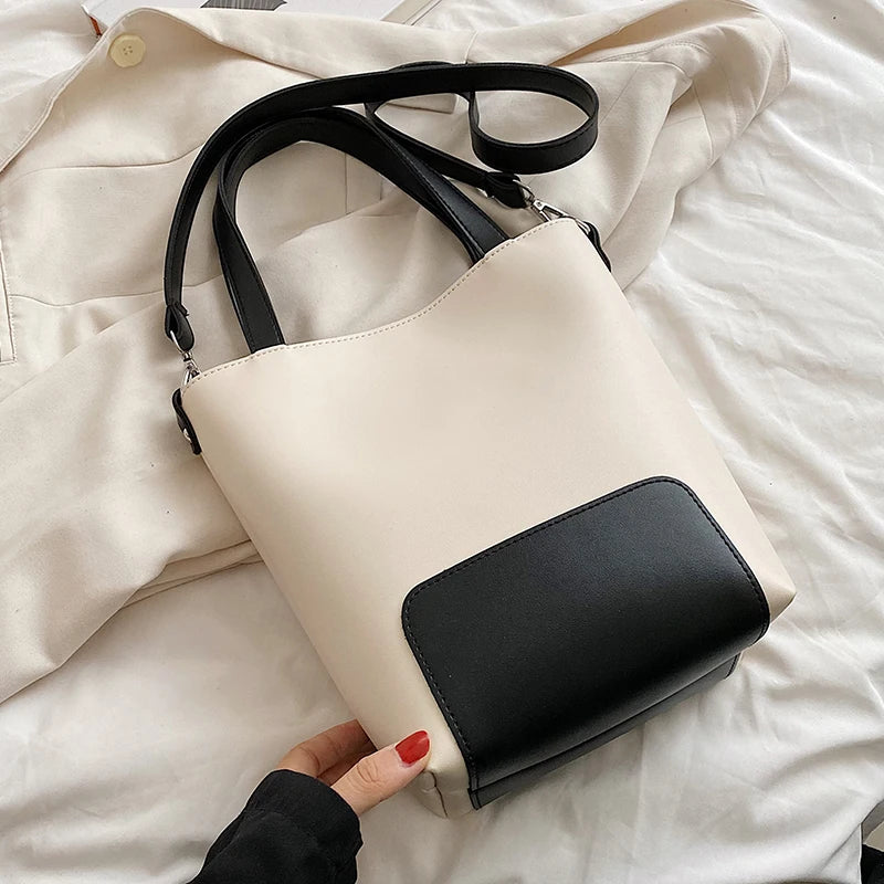 Retro PU Leather Shoulder Bag
