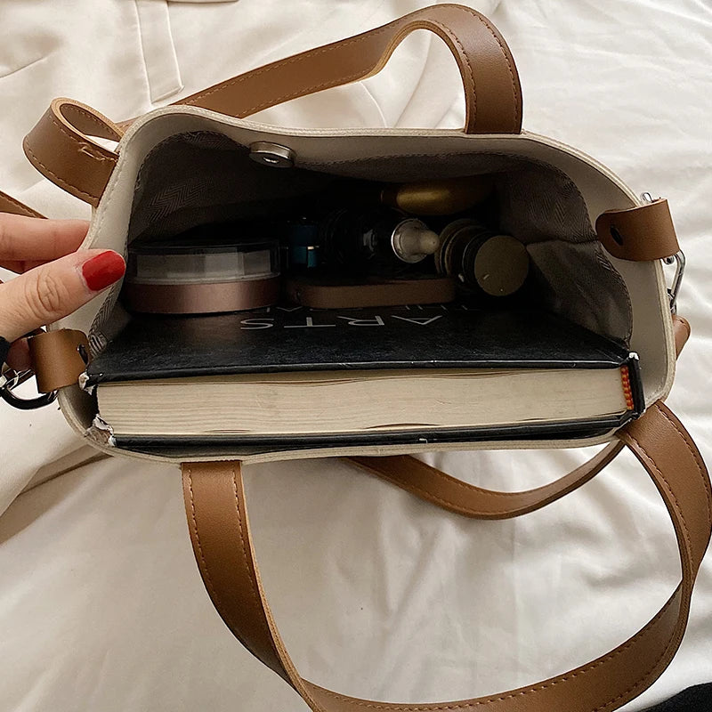 Retro PU Leather Shoulder Bag
