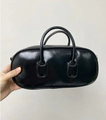High Pu Leather Women's Shoulder Bag Red Messenger Purse Handbag