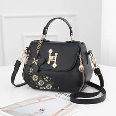 Women's Embroidered Shoulder Bag Winter Style