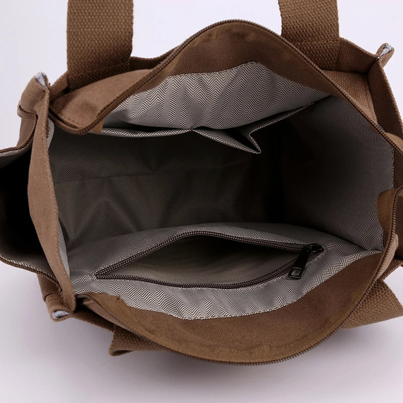 Canvas Shoulder Bag for Women High Capacity Handbags