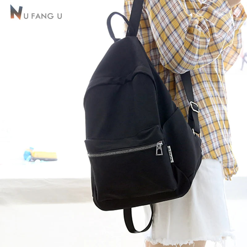 Mat Oxford Women Backpack Girls School Book Bag