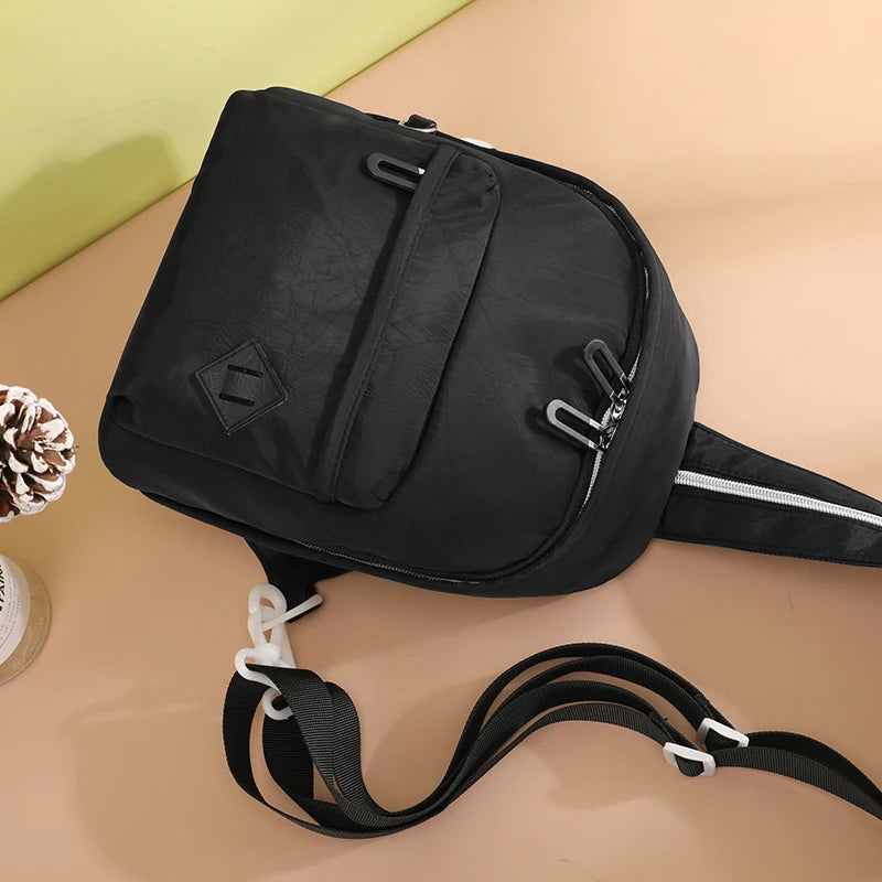 Girls' Portable School Bag Nylon Backpack Single Shoulder Bag