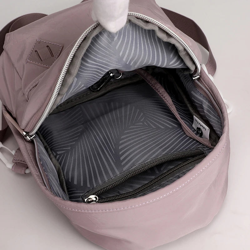 Girls' Portable School Bag Nylon Backpack Single Shoulder Bag