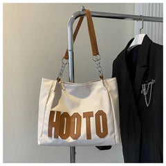 Fashionable Contrast Letter Chain Shoulder Bag