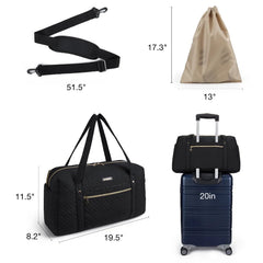 Simple Plaid Travel Bag for Women Large-capacity Waterproof Handbag