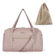 Simple Plaid Travel Bag for Women Large-capacity Waterproof Handbag