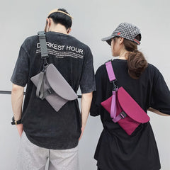 Small Nylon Crossbody Bag Lady Chain Messenger Handbag for Women