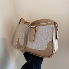 Canvas Shoulder Bag Women Small Crossbody Travel Armpit Bag