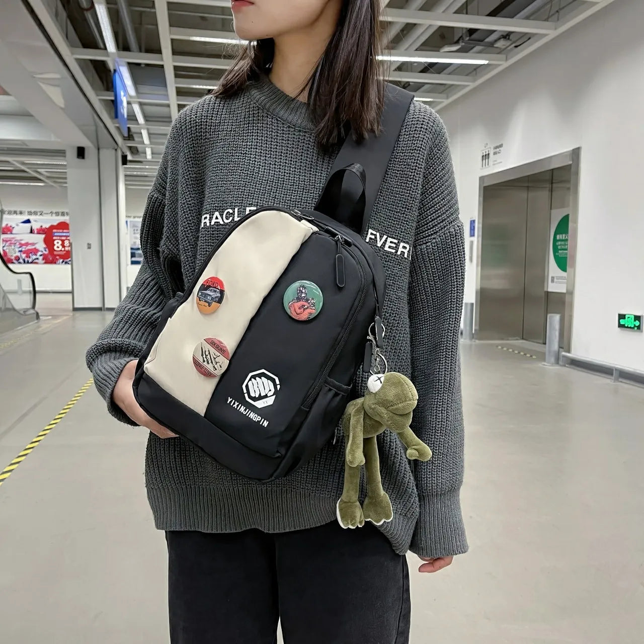 Small Women's Backpack Waterproof Nylon Casual Bag