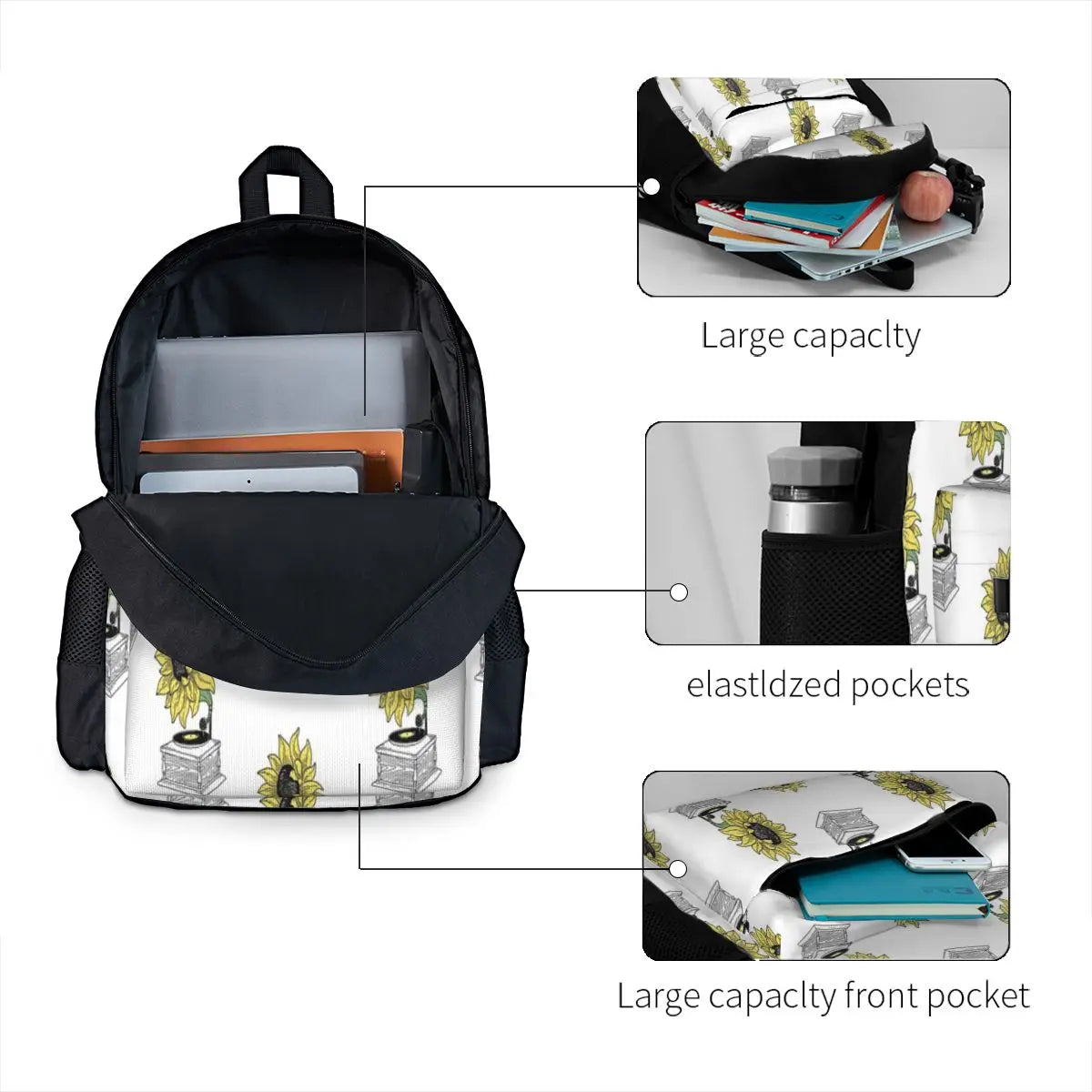 Sun Singing Backpacks For Men and Women
