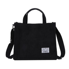 Corduroy Single Shoulder Bag Solid Buckle Messenger Bag for Women