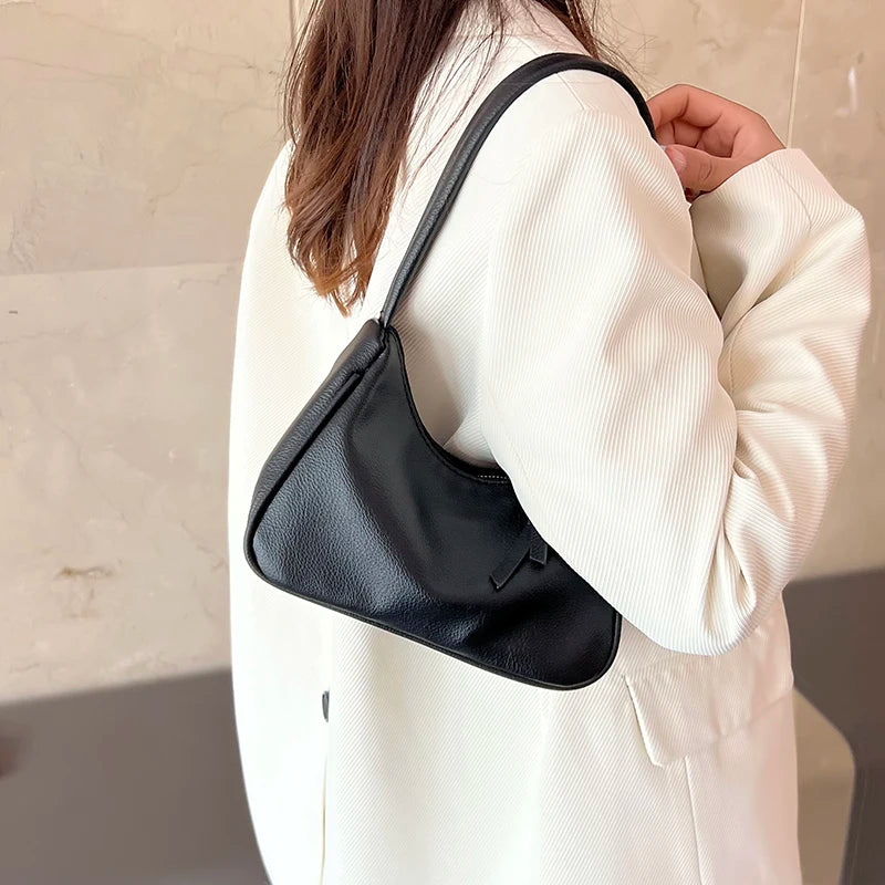Women's Single Shoulder Bag French Style Handbag and Purse