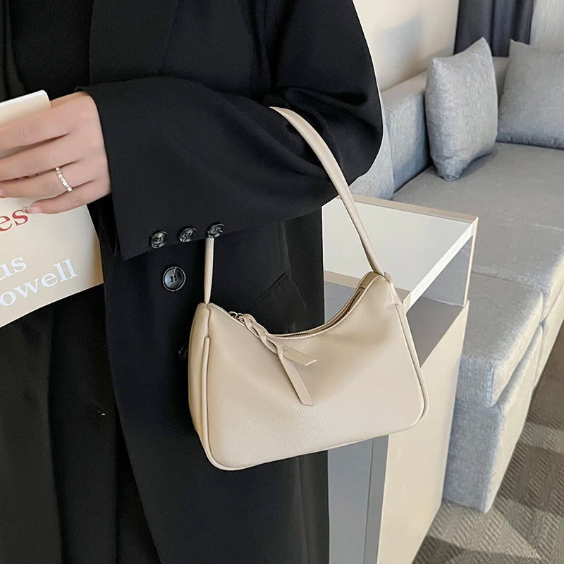 Women's Single Shoulder Bag French Style Handbag and Purse