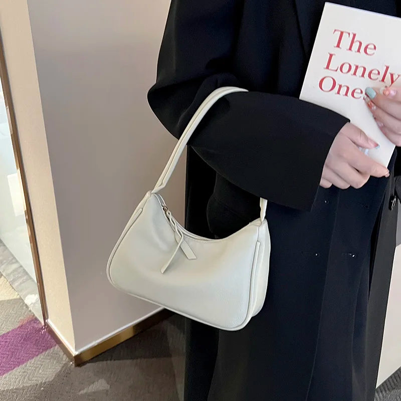 Women's Single Shoulder Bag French Style Handbag and Purse