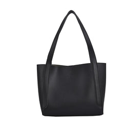 Large Capacity Messenger Handbag 2-piece set Ladies Bucket PU Shoulder Bag