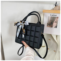 Single Strap Women Handbags PU Leather Shoulder Handbag Soft Solid C