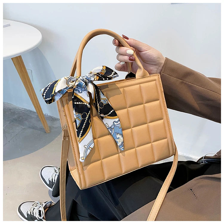 Single Strap Women Handbags PU Leather Shoulder Handbag Soft Solid C