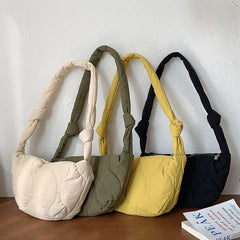 Single Women Shoulder Bag Winter Alar Inclined Nylon Dump