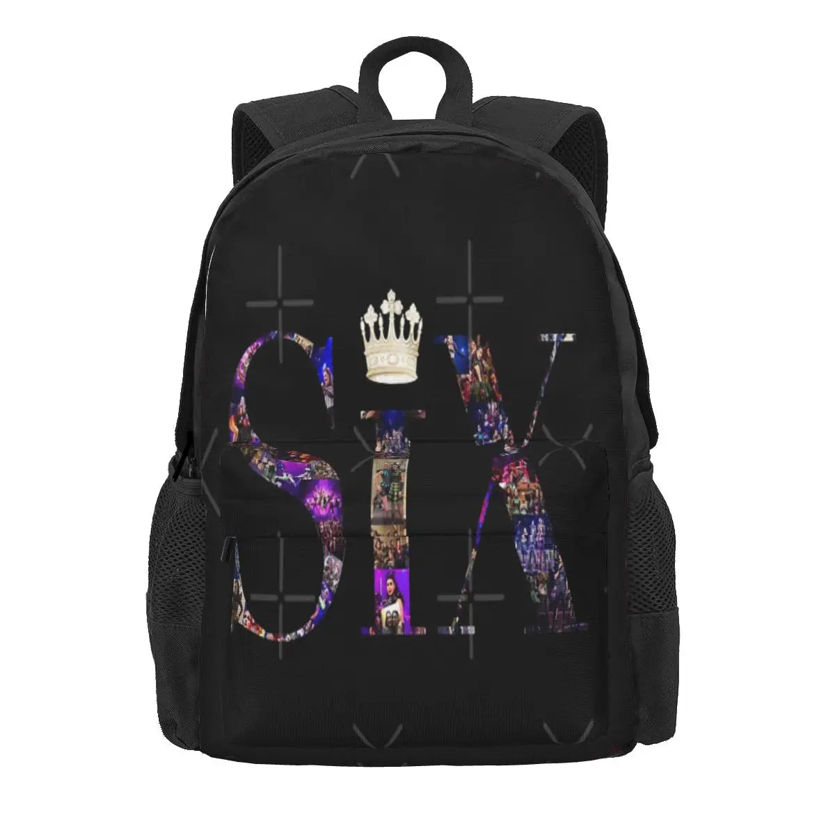 Six The Musical Collage Backpacks Men's Backpacks Bags For Women Plain