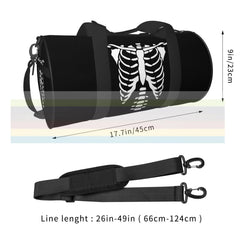 Skeleton Chest Travel Sports Fitness Shoulder Bag