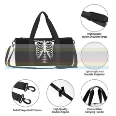 Skeleton Chest Travel Sports Fitness Shoulder Bag