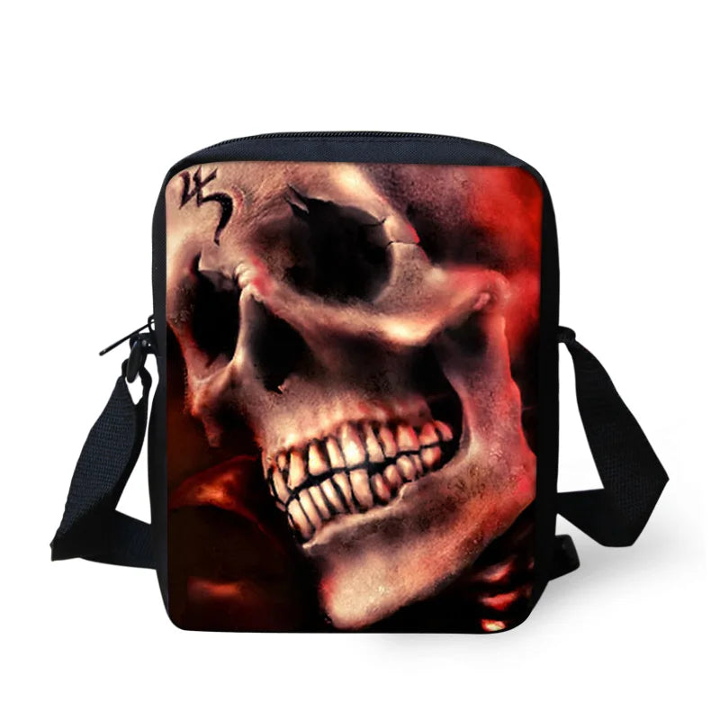 Skeleton Women Mini Cross-body Bag Casual Messenger Bags Capacity Shoulder Pocke