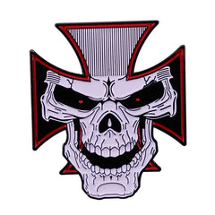 Skeleton Enamel Pin Punk Skull Gothic Halloween Brooch Lapel Pins
