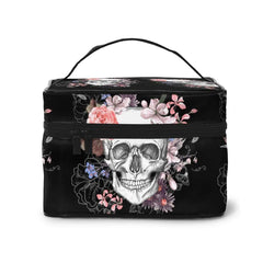 Skull Makeup Bag Organizer with Handle Toiletry Bags for Women Girls