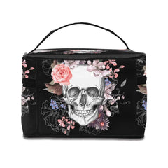 Skull Makeup Bag Organizer with Handle Toiletry Bags for Women Girls
