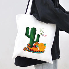 Skull Mexico Flag Emblem Vintage Mexican Ink Painting Women Canvas Sh