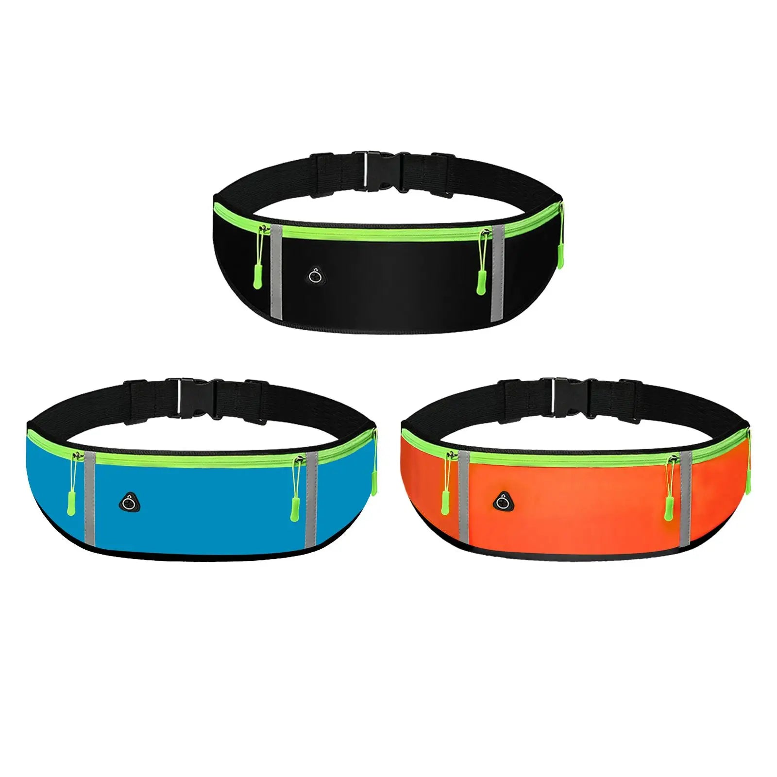 Slim Running Belt Reflective Strips Fitness Workout Bag for Workouts Cycling Gym
