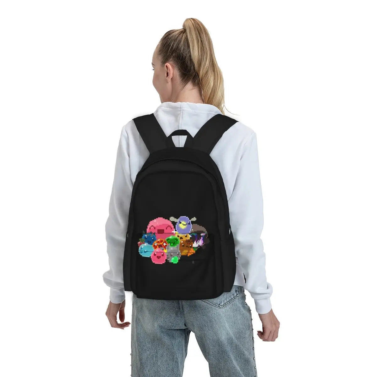 Slime Rancher 8 Bit Slimes Tarr Eco Friendly Backpack